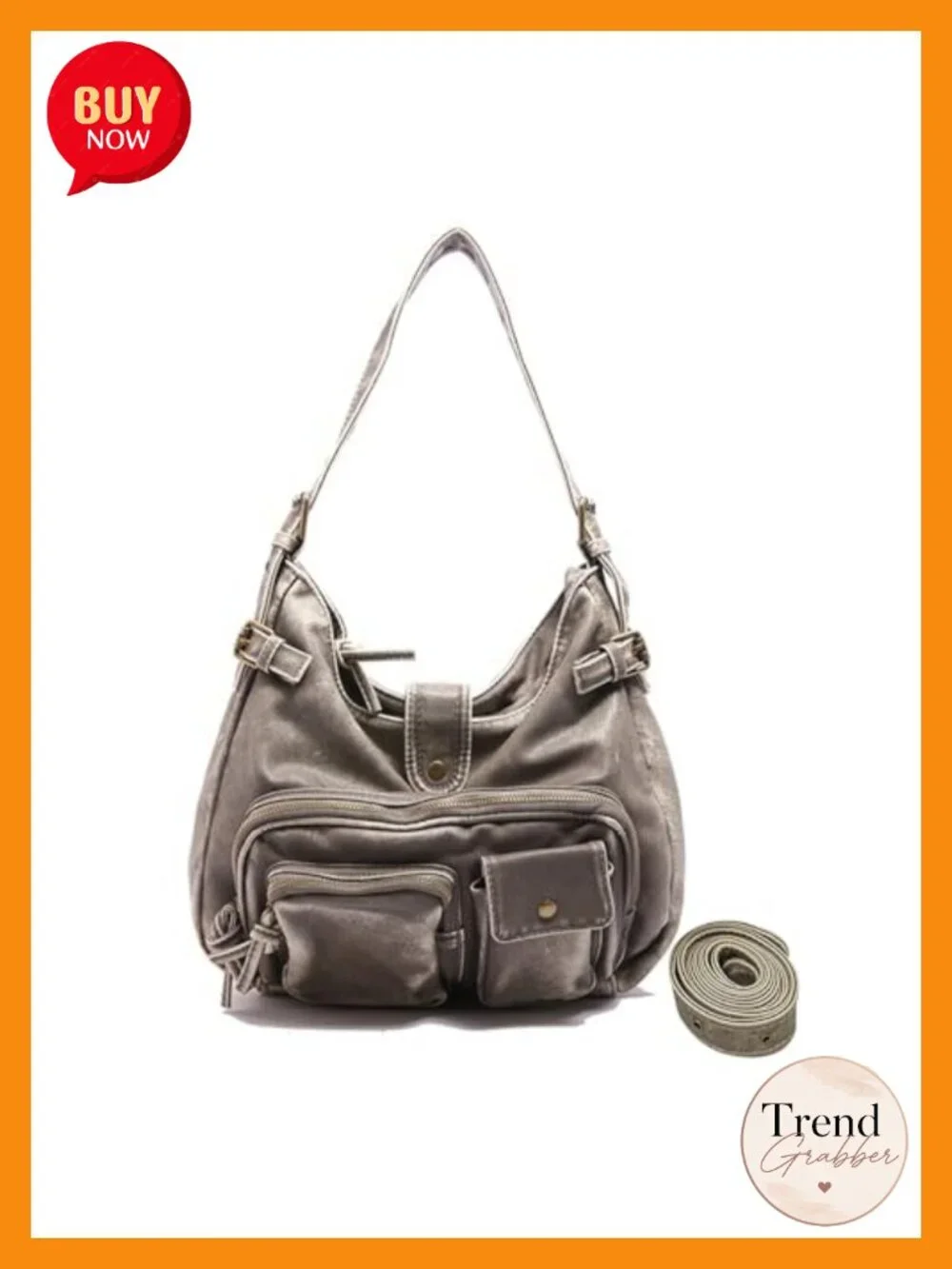 Vintage Shoulder Bag PU Leather Crossbody Women Tote Satchel Handbag